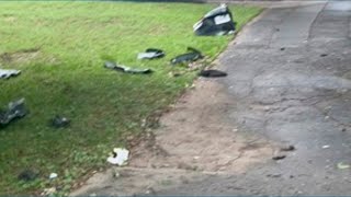 DeKalb homeowner wakes up to crash debris scattered across yard