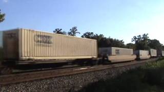 CSX ES40DC #5218 leads CSXT Q174-15 through Ludowici