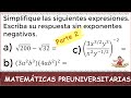 2. ESTO ES LO QUE DEBES SABER DE MATEMÁTICAS ANTES DE ENTRAR A LA UNIVERSIDAD. Parte 2