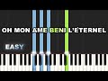 Oh Mon Âme Beni L’éternel | EASY PIANO TUTORIAL BY Extreme Midi
