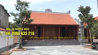 NHÀ GỖ LIM 3 GIAN 22 CỘT đã hoàn thiện tại Đông Anh HN