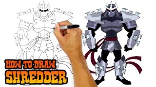How to Draw Shredder | Teenage Mutant Ninja Turtles