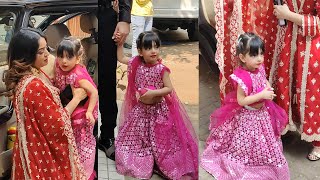 Wow! Jay & Mahhi's Daughter Tara Bhanushali CUTEST video @ marriage ceremony in mumbai #tellyfilms