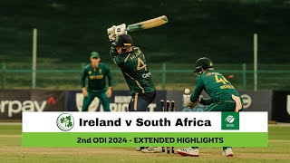 Ireland v South Africa | 2nd ODI, 2024 | Extended Highlights