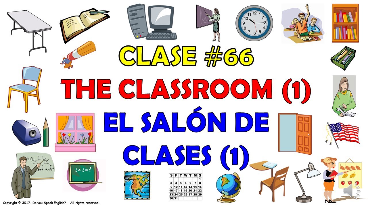 50 Objetos De Un Salon De Clases En Ingles - Variaciones Clase