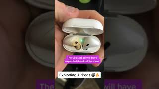 Fake AirPods Vs Real AirPods 😍😳 Exploding AirPods