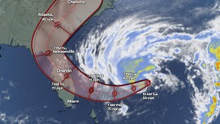 Tropical Storm Nicole projected to make landfall in Florida as Category 1 hurricane