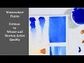 Watercolour Paints - Cotman vs Winsor and Newton Artist Quality Paints