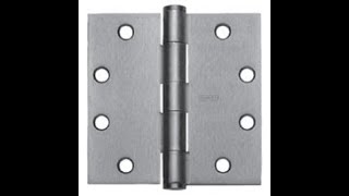 Stanley F179 4x3 5 US1D 4x3 5in Full Mortise Standard Weight Plain Bearing Steel Base Hinge   Black