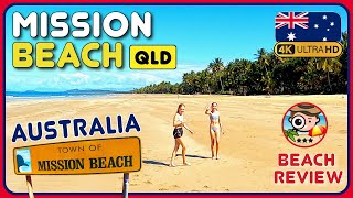 🇦🇺 Mission Beach (Jewel of Tropical Cassowary Coast!) 4K Walking Tour / Beach Walk \u0026 Review