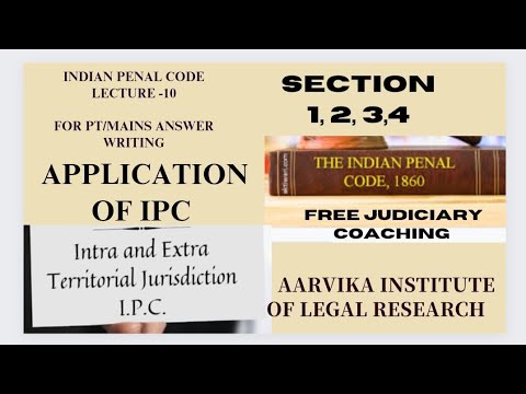 APPLICATION OF IPC | Lecture 10| Intra & Extra Territorial Jurisdiction ...