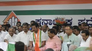 Rajshekar kotian joined Indian Congress party
