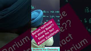 Barium Hydroxide a strong Base know the fact #chemistry #neet #neetpreparation #chemicalreaction