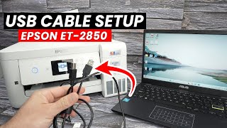 Epson EcoTank ET-2850 : How to Setup With USB Cable