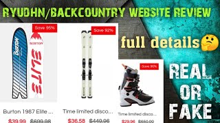 ryudhn shop reviews | ryudhn website is legit or scam review | backcountry website review