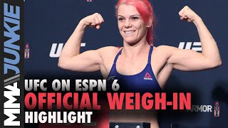 UFC Boston official weigh-in highlight