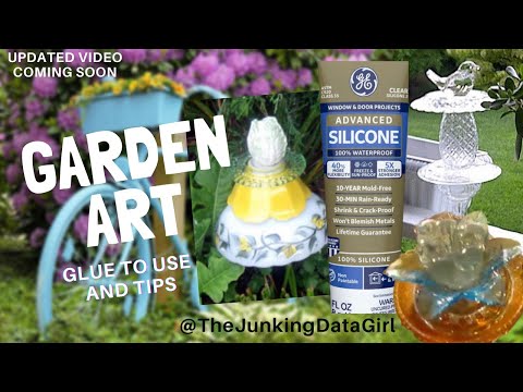How to make glass garden art with glue How to make glass garden art with glue