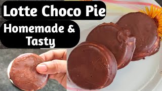Homemade Choco Pie without Marshmallow // Lotte Choco Pie // Chocolate Pie without Oven