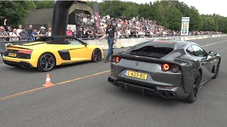 Audi R8 V10 Spyder Performance vs Ferrari 812 Superfast