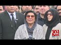 190 million pound case verdict aleema khan media talk outside adiala jail 92newshd