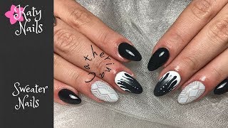 Nail tutorial: Sweater Nails| 3D Cable Knit Sweater| Effetto Maglione| Вязаный маникюр. Свитер