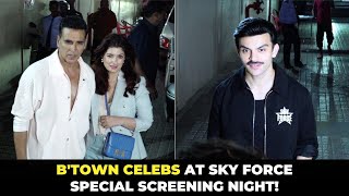 Akshay Kumar, Twinkle Khanna, Veer Pahariya with Mom \u0026 More At The Screening Of Sky Force! | Koimoi