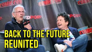 Christopher Lloyd and Michael J  Fox Reunite at New York Comic Con panel, Stars 'Back to the Future'