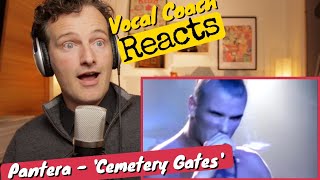 Vocal coach REACTS - Pantera 'Cemetery Gates'