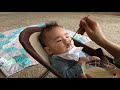 5개월 완모아기 두번째 이유식 소고기미음 5 month baby solid food exploration 2