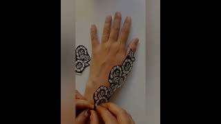 How to use henna stencils? New henna floral stencil design #hennadesign#mehandi#design#stencils
