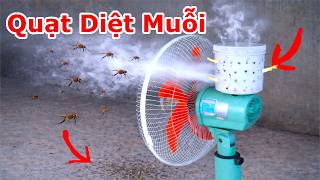 Chỉ Cần 1 Thay Đổi Nhỏ ! Biến Quạt Thường Thành Quạt Đuổi Muỗi / Cách Chế Quạt Diệt Muỗi Trong Nhà