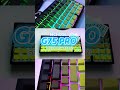 mchose g75 pro gradient green creamy keyboard