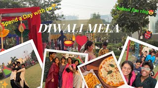 FUN CHAOTIC DIWALI MELA | Jhoola🎡|12th’s Last year|SCHOOL VLOG