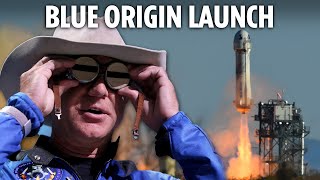 LIVE: Jeff Bezos' Blue Origin launches new flagship rocket for first time