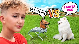 Perro REAL vs. Perro ROBO!!!