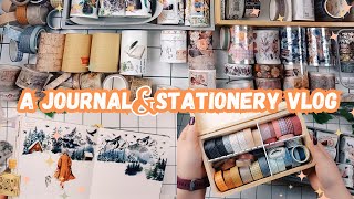 The BEST washi tape storage? 👀 Stationery organization \u0026 more 📒 A Journal and Stationery Vlog No.3