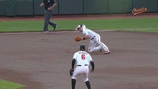 Flaherty flashes the leather for a forceout