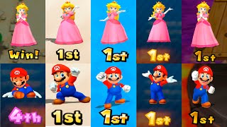 Mario Party Series - Toad Vs Toadette Vs Yoshi Vs Peach Vs Hammer Bro Vs Boo
