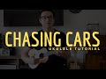 Chasing Cars - Snow Patrol (EASY UKULELE TUTORIAL)