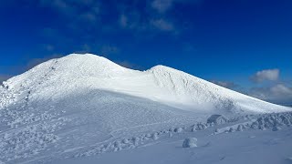 八甲田大岳 周回（時計回り）単独山スキー 2025.1.12