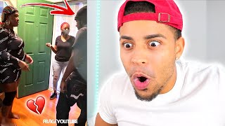 Man Caught Cheating By His Baby Momma And SideChick At The Same Time! REACTION!
