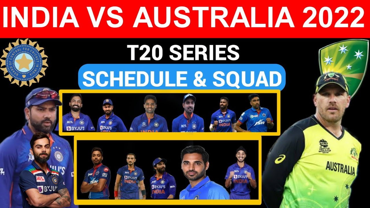 India Vs Australia T20 Serise Schedule & Squad / BCCI - YouTube