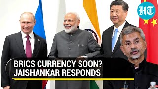 Jaishankar Makes Big Comment on BRICS Currency Plans Amid De-Dollarisation Push | Watch