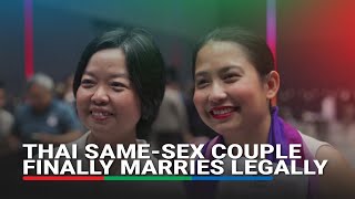 Thai same-sex couple finally marries legally | ABS-CBN News