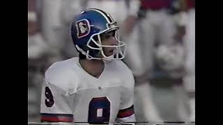 1991 10-27-91 New England Patriots at Denver Broncos pt 1 of 2