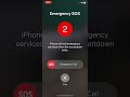 what emergency sos looks and sounds like on ios