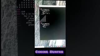 Day 20 V01 ll Coding Hunter ll Python programming pattern Tutorial ll #coding #correctcoding