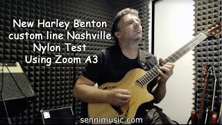 New Harley Benton custom line Nashville nylon Test Using Zoom A3