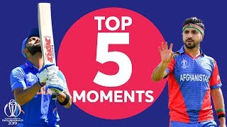 Shami? Kohli? | India vs Afghanistan - Top 5 Moments | ICC Cricket World Cup 2019