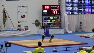 2014年IH ウエイトリフティング　男子77kg級 スナッチ 決勝